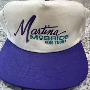 Martins McBride On Tour Purple and White Hat